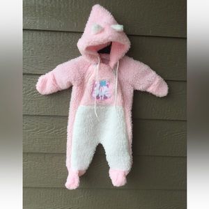 Vintage Baby Clothes, Baby Girls Pram Suit, Snow Suit, Winter Wear, Cuddle Time